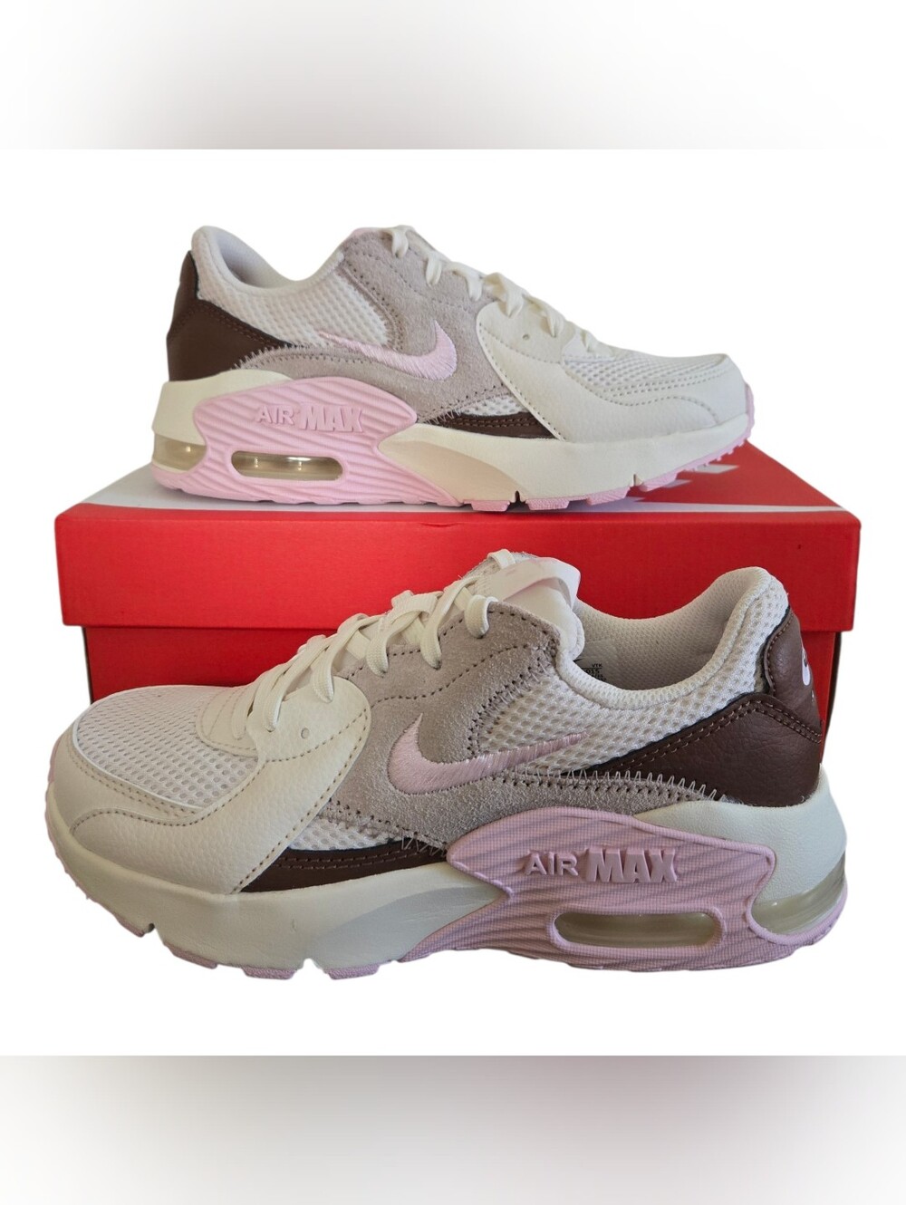 Nike Air Max Excee Shoes Womens Size 5 / Girls 3.5Y Phantom Fauna Brown Pink CD5